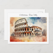 Carte Postale Colisée -Rome Italie (Devant / Derrière)