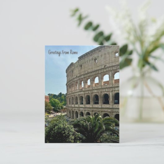 Carte Postale Colisée, Rome, Italie Design (Debout devant)