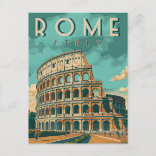 Carte Postale Colisée vintage de Rome
