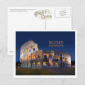 Carte postale Coliseum Rome (Devant / Derrière)