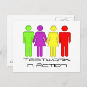 Carte Postale Collaboration d'équipe (Devant / Derrière)