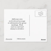 Carte Postale Collaboration d'équipe (Dos)