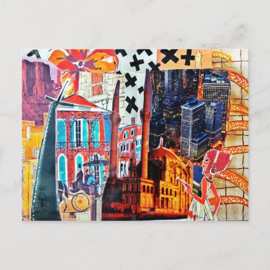 Carte Postale Collage (Devant)