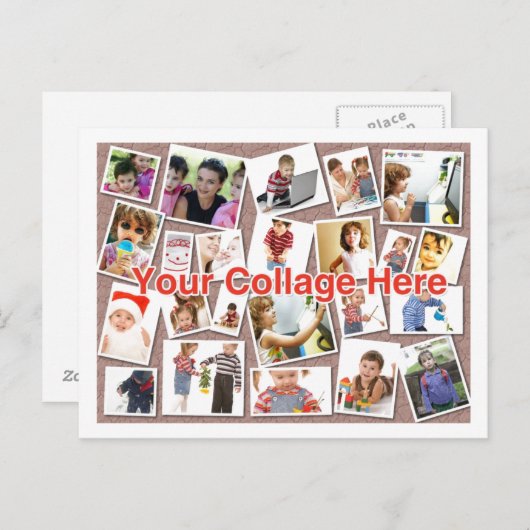Carte postale Collage (Devant / Derrière)