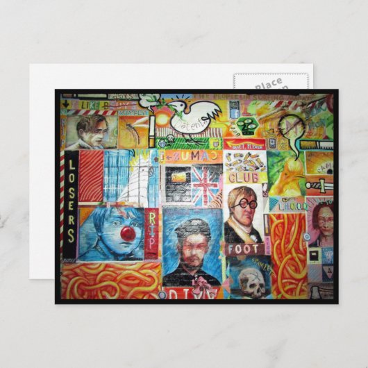 Carte Postale collage (Devant / Derrière)