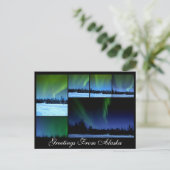 Carte postale Collage Alaksa Aurora (Debout devant)