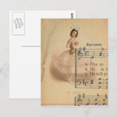 Carte Postale Collage Ballerina (Devant / Derrière)