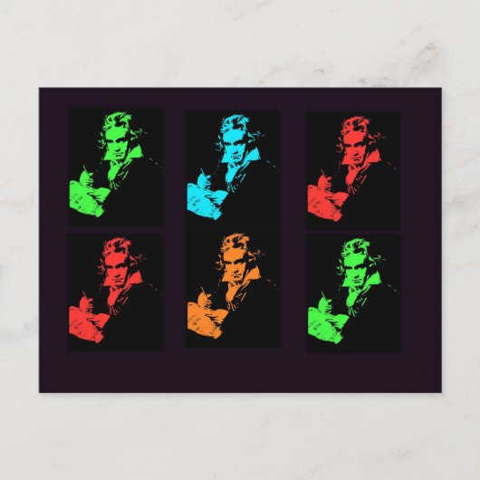 Carte Postale Collage Beethoven (Devant)