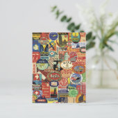 Carte Postale Collage bon voyage (Debout devant)