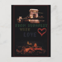 Collage Budapest sur l'arrière - plan noir