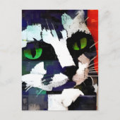 Carte postale Collage Cat (Devant)
