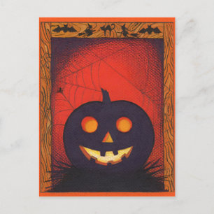 Carte postale Collage Citrouille Halloween