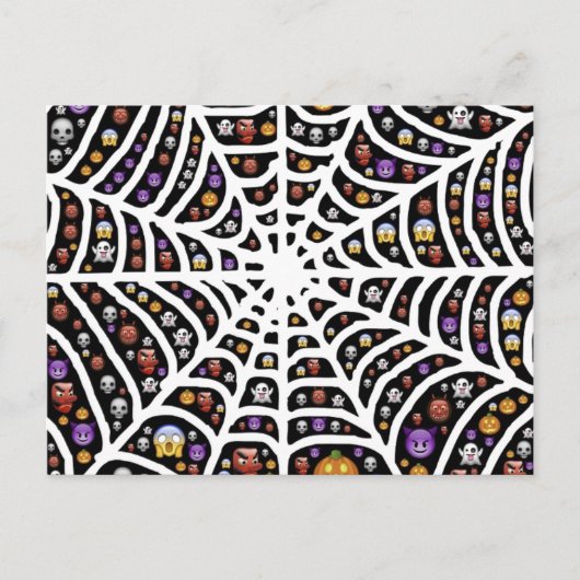 Carte postale Collage Cobweb Éffrayant (Devant)