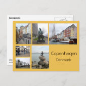 Carte Postale Collage Copenhague 2 (Devant / Derrière)