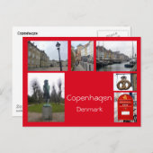 Carte Postale Collage Copenhague 3 (Devant / Derrière)