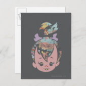 Carte Postale Collage couleur PEBBLES™ (Devant / Derrière)