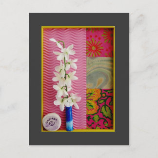 Carte postale Collage Courage