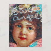 Carte Postale Collage d'ange vintage doux (Devant)