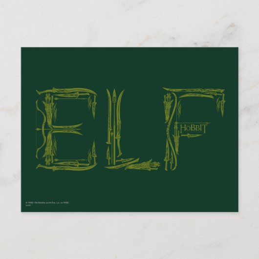 Carte Postale Collage d'armes Elf (Devant)