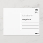 Carte Postale Collage de 24 photos avec nom de famille Date - no (Dos)