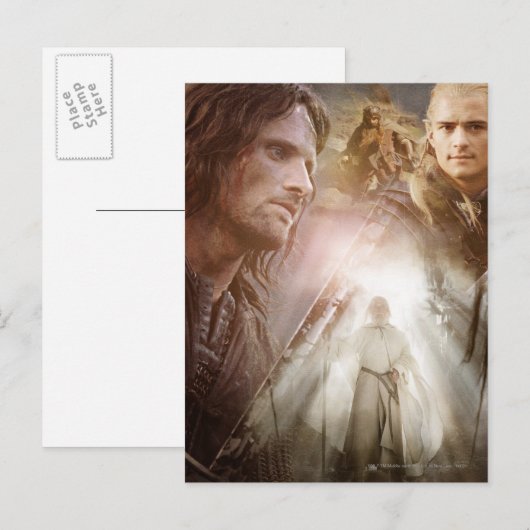 Carte Postale Collage de caractères (Devant / Derrière)