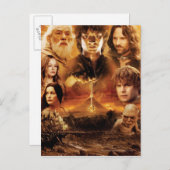 Carte Postale Collage de caractères 2 (Devant / Derrière)