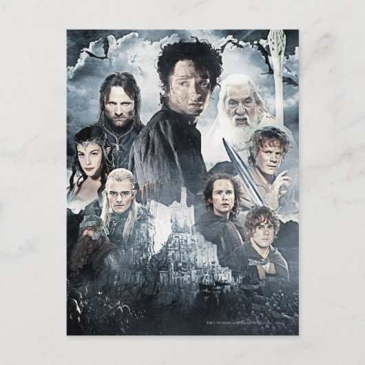 Carte Postale Collage de caractères 3 (Devant)