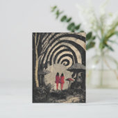 Carte Postale Collage de champignons surréels (Debout devant)