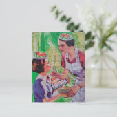 Carte Postale Collage de chapeaux de salade drôles (Debout devant)