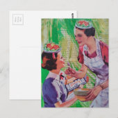 Carte Postale Collage de chapeaux de salade drôles (Devant / Derrière)