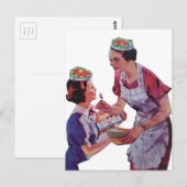 Carte Postale Collage de chapeaux de salade ridicules (Devant / Derrière)