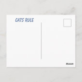 Carte postale collage de chat (Dos)