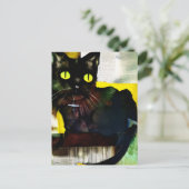 Carte postale Collage de chats noirs (Debout devant)
