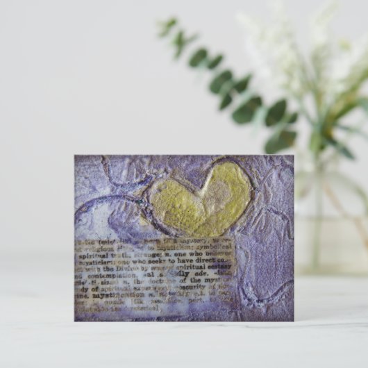 Carte Postale Collage de cœur (Debout devant)