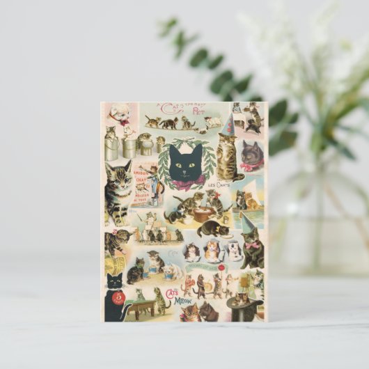 Carte Postale Collage de conversations (Debout devant)