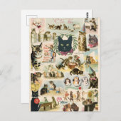 Carte Postale Collage de conversations (Devant / Derrière)