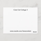 Carte Postale Collage de Cute (Dos)