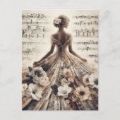 Carte Postale Collage de danse en musique (Devant)