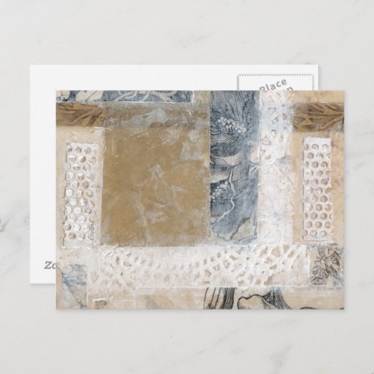 Carte Postale Collage de dentelle II (Devant / Derrière)