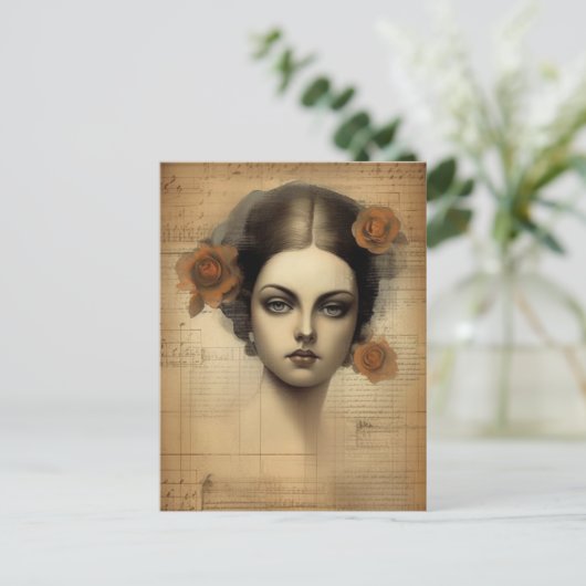 Carte Postale Collage de femmes vintages (Debout devant)