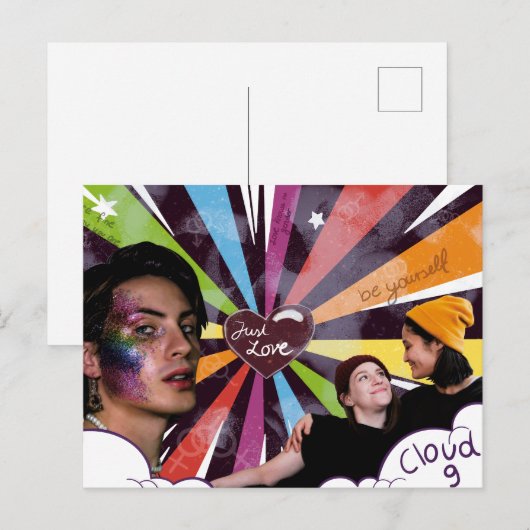 Carte Postale Collage de fierté (Devant / Derrière)