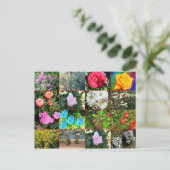 Carte postale Collage de fleurs (Debout devant)