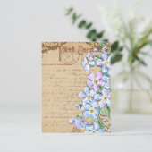 Carte Postale Collage de fleurs vintage (Debout devant)