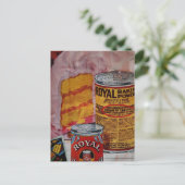 Carte Postale Collage de gâteau rose et de levure chimique (Debout devant)
