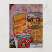 Carte Postale Collage de gâteau rose et de levure chimique (Devant)
