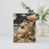 Carte Postale Collage de hamster en vacances (Debout devant)