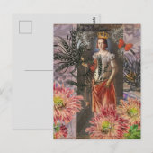 Carte Postale Collage de la déesse céleste Vierge : Céleste vint (Devant / Derrière)