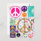 Carte Postale Collage de la paix (Devant / Derrière)