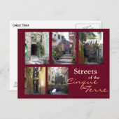 Carte Postale Collage de la rue Cinque Terre (Devant / Derrière)