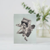 Carte postale collage de lait (Debout devant)